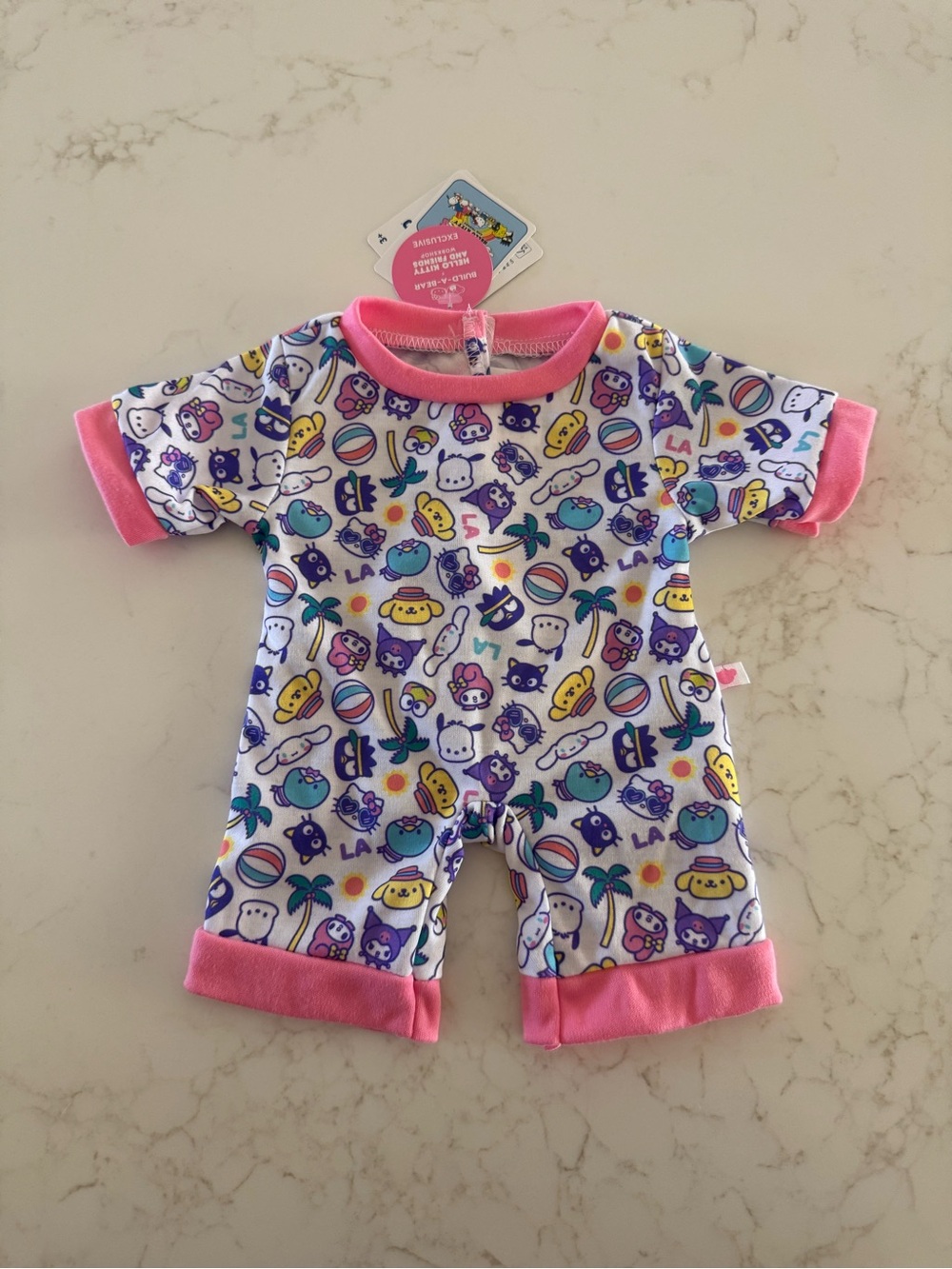 Hello kitty build a bear la exclusive sleeper pajama Bab Sanrio New